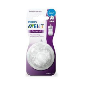 AVENT NATURAL NIPPLE 3MONTS+