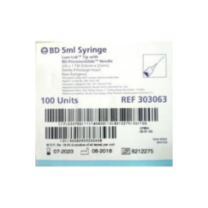 BD 5ML WITH NIDDILE 303063