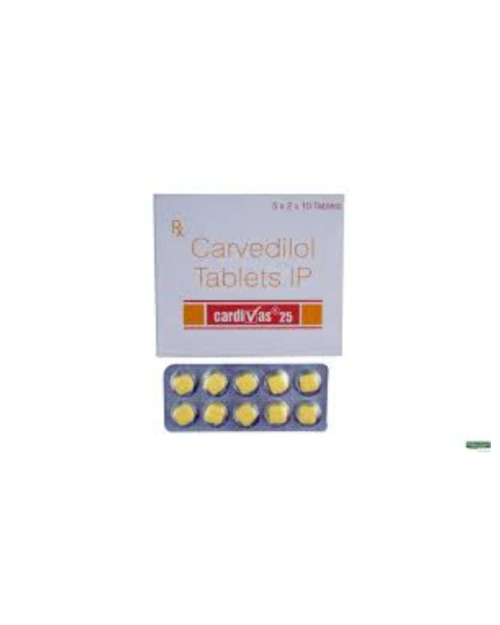 CARDIVAS 25MG TABS