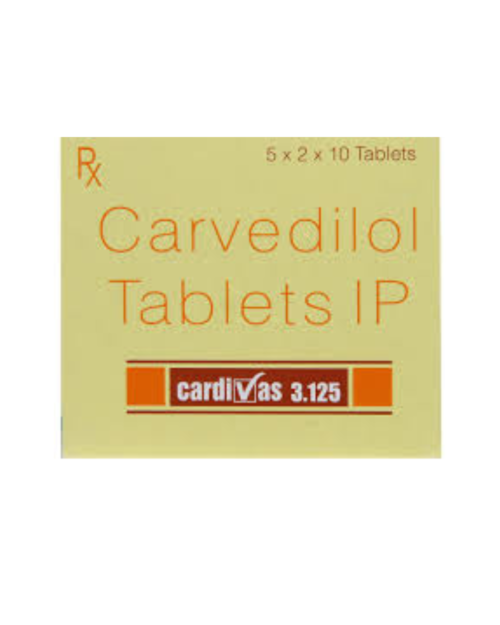 CARDIVAS 3.125MG TABS