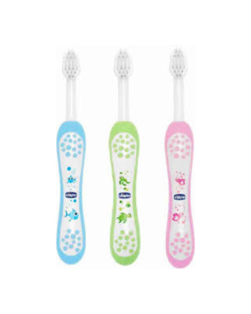 CHICCO BRUSH PINK,BLUE,GREEN