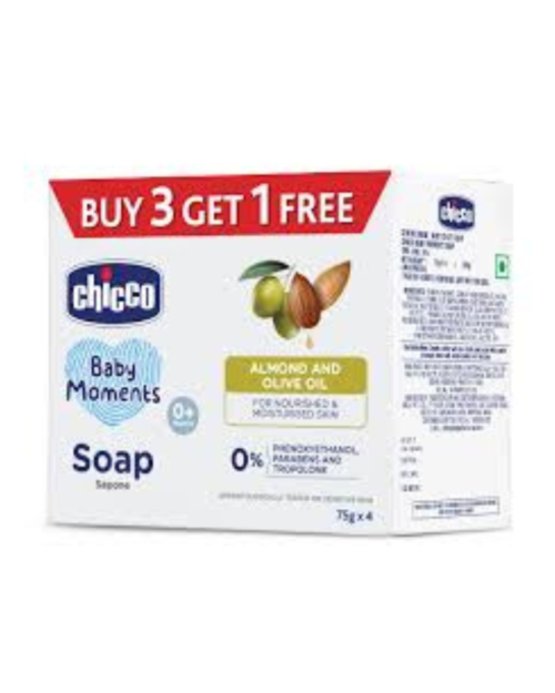 CHICCO SOAP 3+1 75GM OFFER PACK