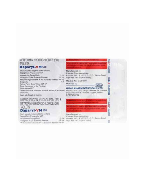 DAPARYL VM 500 TAB