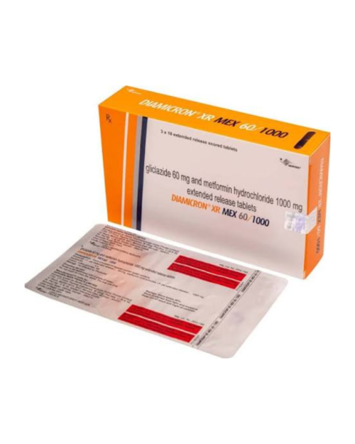 DIAMICRON XR MEX 60/1000 TABS