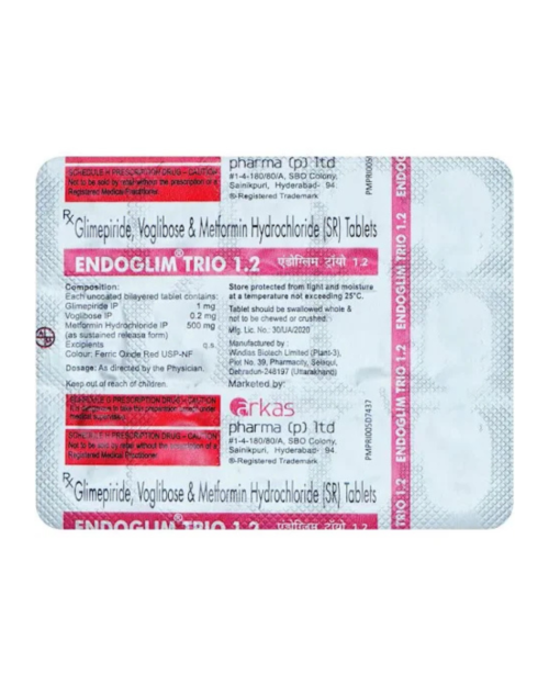 ENDOGLIM TRIO 1.2MG TAB (99)
