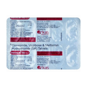 ENDOGLIM TRIO 3.3MG TAB (150)