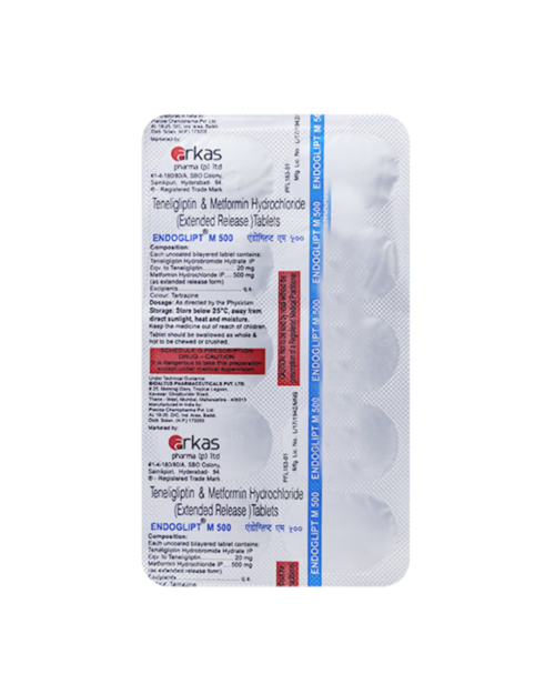 ENDOGLIPT M 500MG TAB 10S