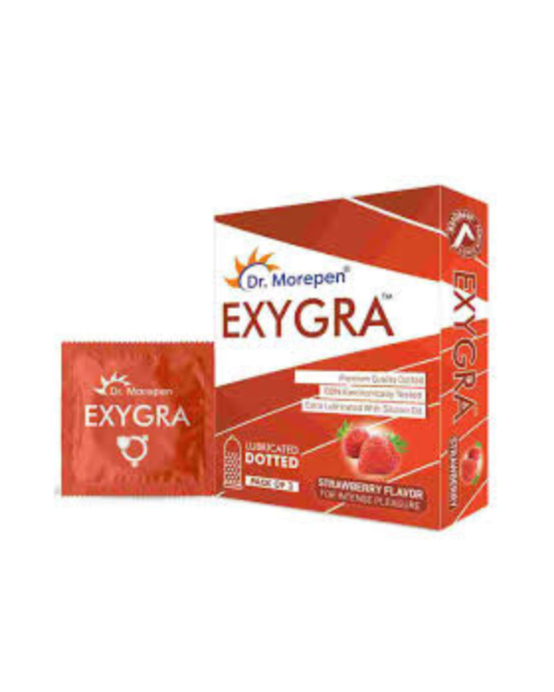 EXYGRA CONDOM DOTTED 3S LONGLAST