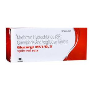 GLUCORYL MV 1/0.3 TAB