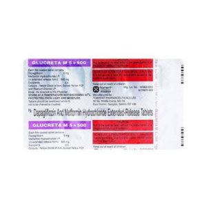 GLUCRETA M 5+500 TAB 10S
