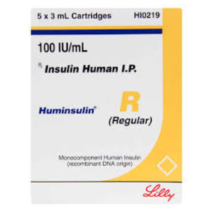 HUMINSULIN R 100 I.U.