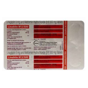 LINABITE M 5/500 MG TAB