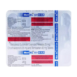 MET XL 3D 25/6.25MG TAB 10S