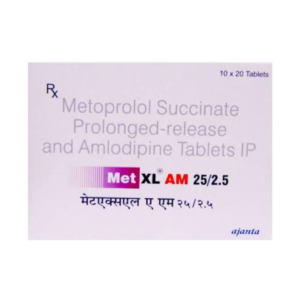MET XL AM 25/2.5 TAB 10S