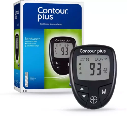 CONTOUR PLUS Blood Glucose Monitoring System | With Free 25 Strips